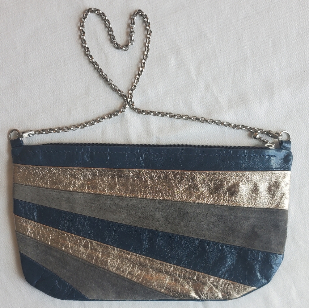 Faux leather small Purse Clutch with chain strap